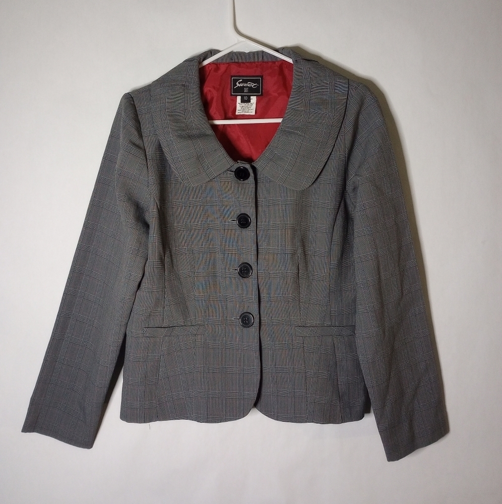 Sweet suit patterned jacket size 10